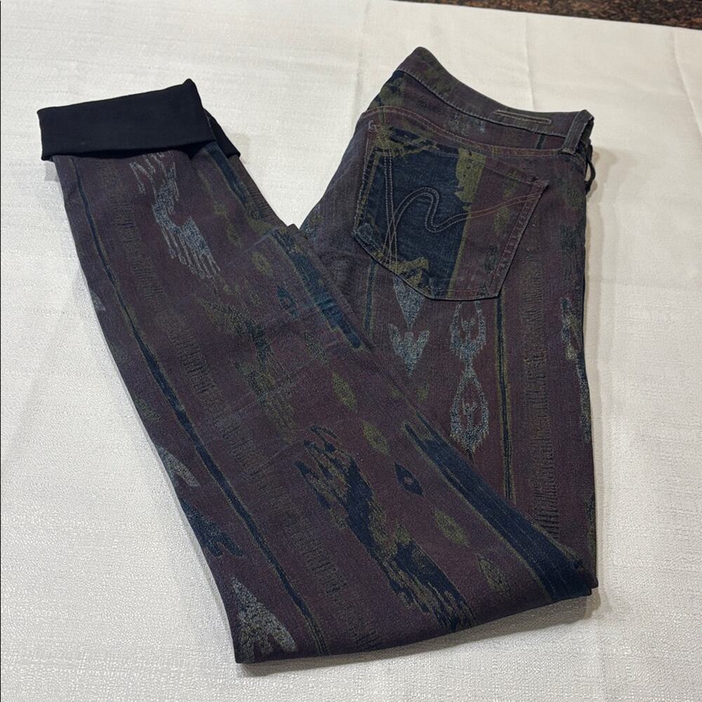 Citizens of Humanity Avedon Tribal Print Skinny Jeans Size 28 - Picture 2 of 9